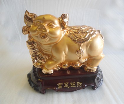Heo tam thể có đế gỗ 388 gr HTT01-S1-7098